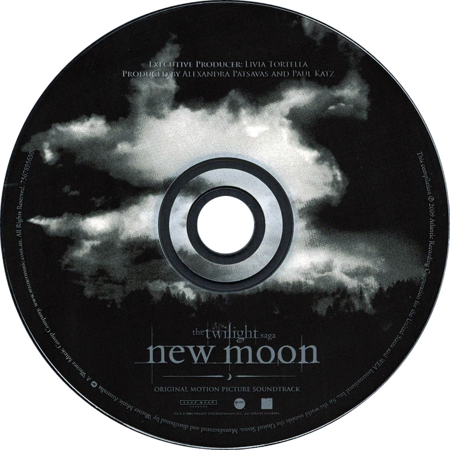 Cartula Cd de Bso La Saga Crepusculo: Luna Nueva (The Twilight Saga: New Moon)