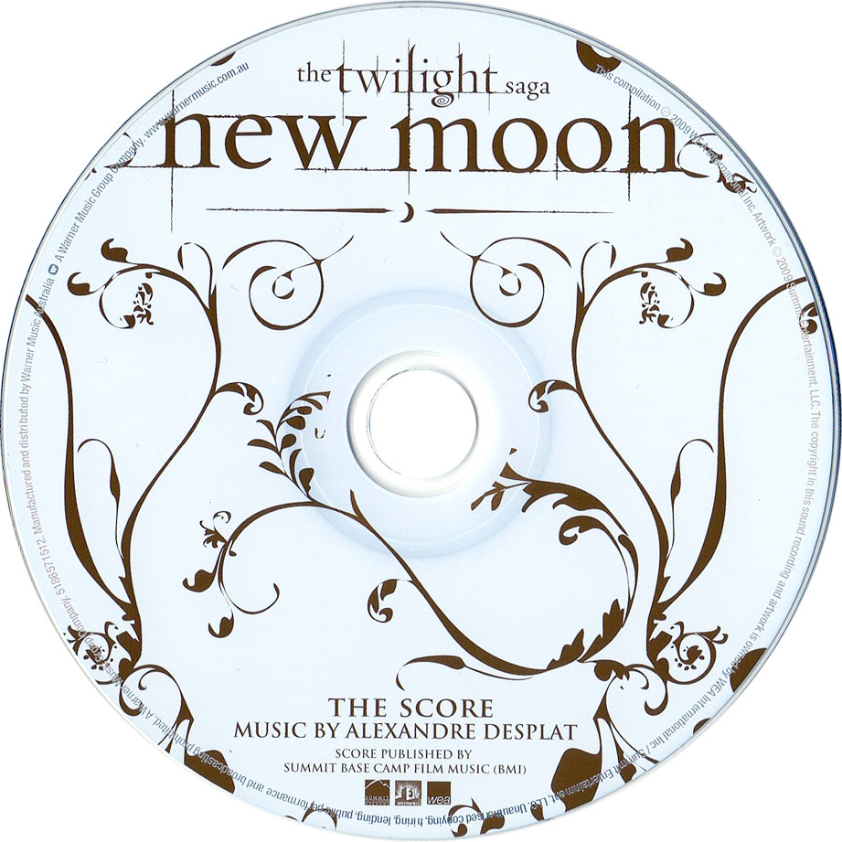 Car�tula Cd de Bso La Saga Crepusculo: Luna Nueva (The Twilight Saga: New Moon) (Score)