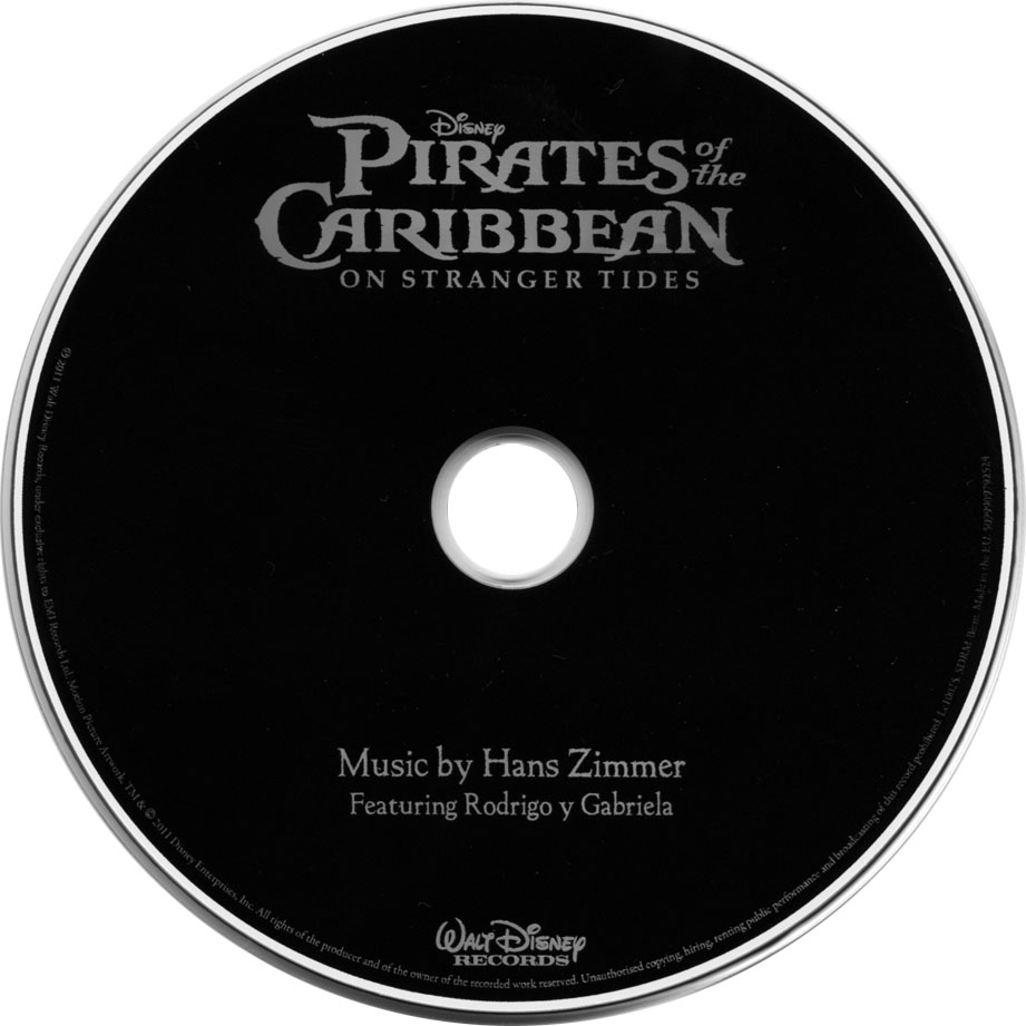 Car�tula Cd de Bso Piratas Del Caribe: En Mareas Misteriosas (Pirates Of The Caribbean: On Stranger Tides)