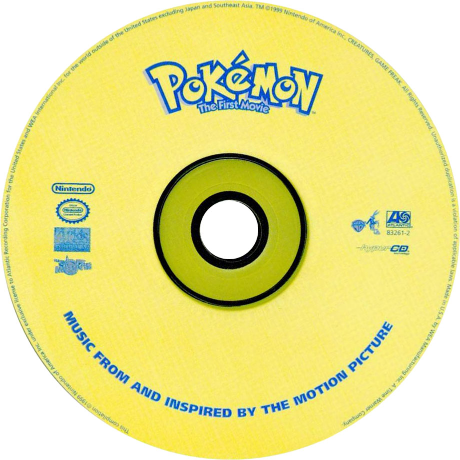 Cartula Cd de Bso Pokemon: La Pelicula (Pokemon: The First Movie)