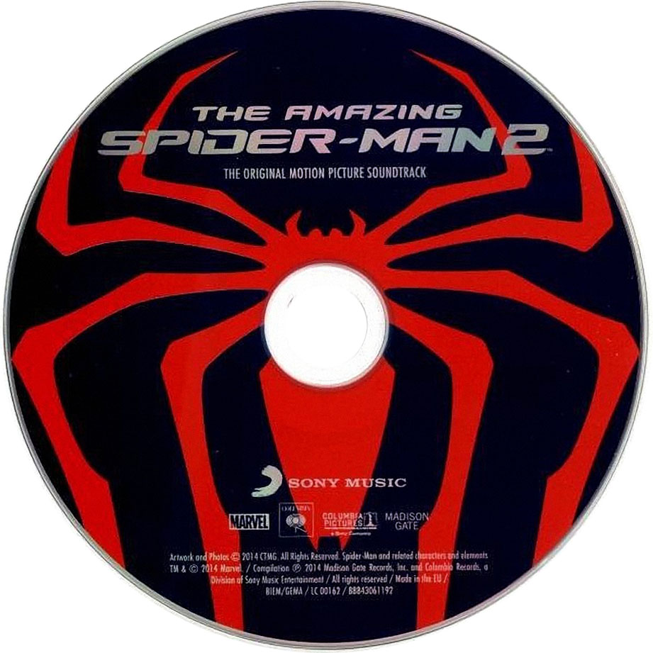 Cartula Cd de Bso The Amazing Spider-Man 2