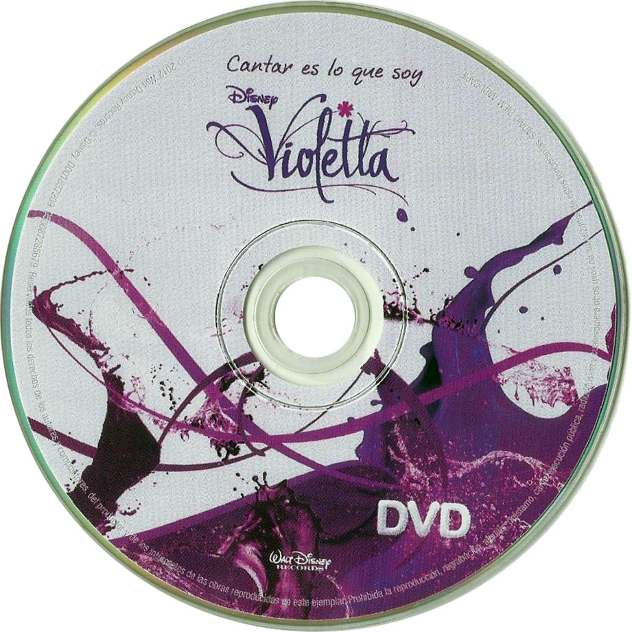 Cartula Dvd de Bso Violetta: Cantar Es Lo Que Soy