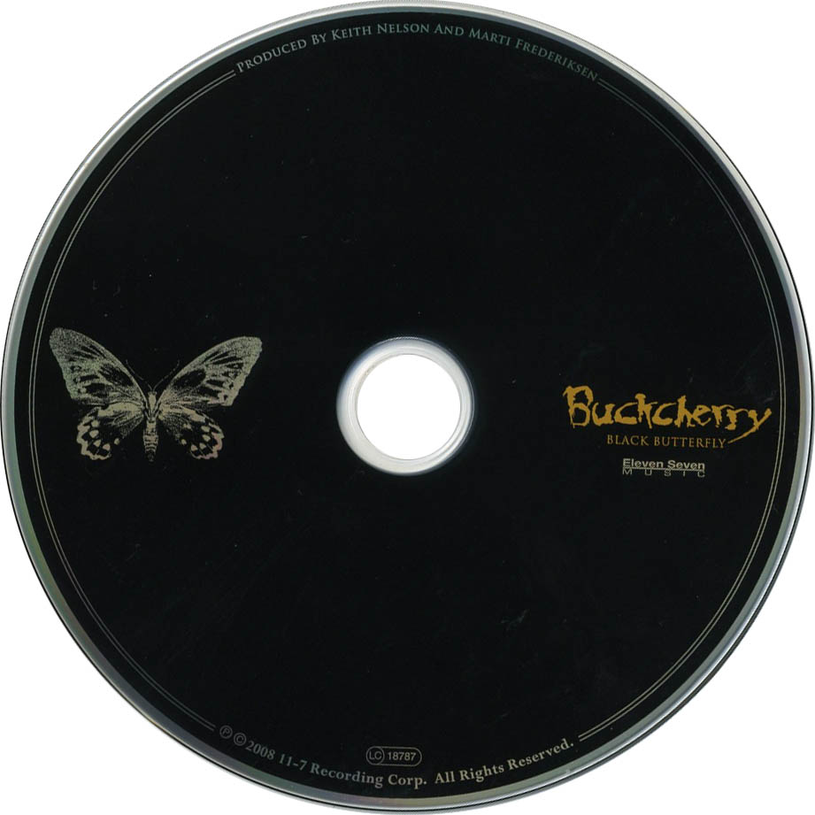 Cartula Cd de Buckcherry - Black Butterfly