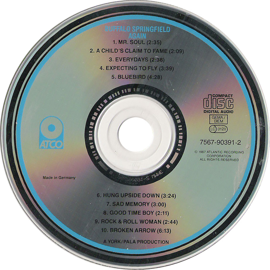 Cartula Cd de Buffalo Springfield - Buffalo Springfield Again