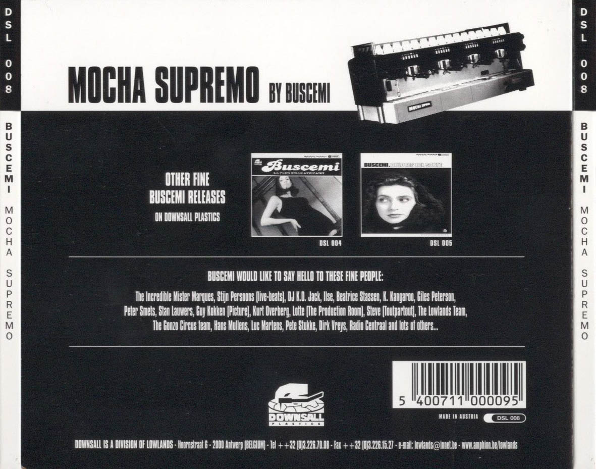 Cartula Trasera de Buscemi - Mocha Supremo