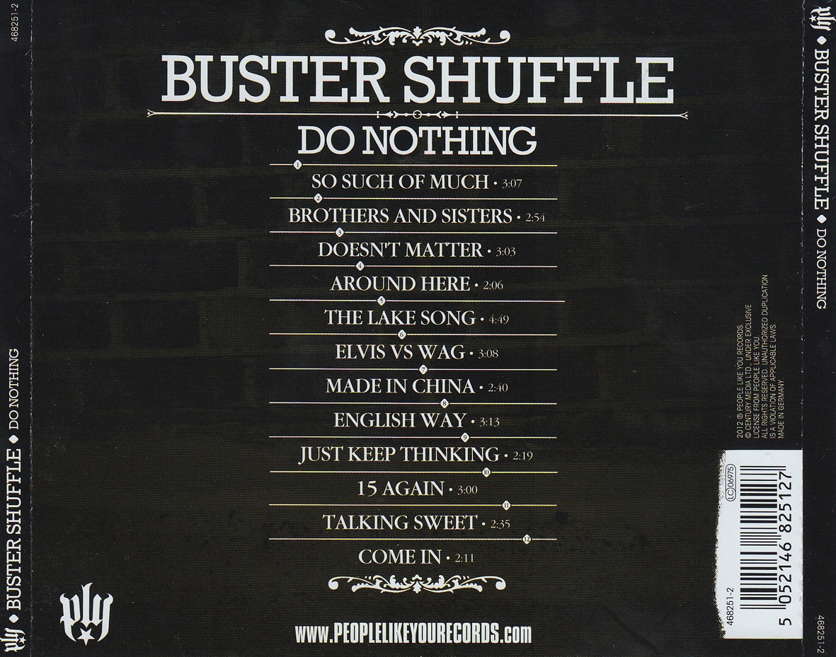 Cartula Trasera de Buster Shuffle - Do Nothing