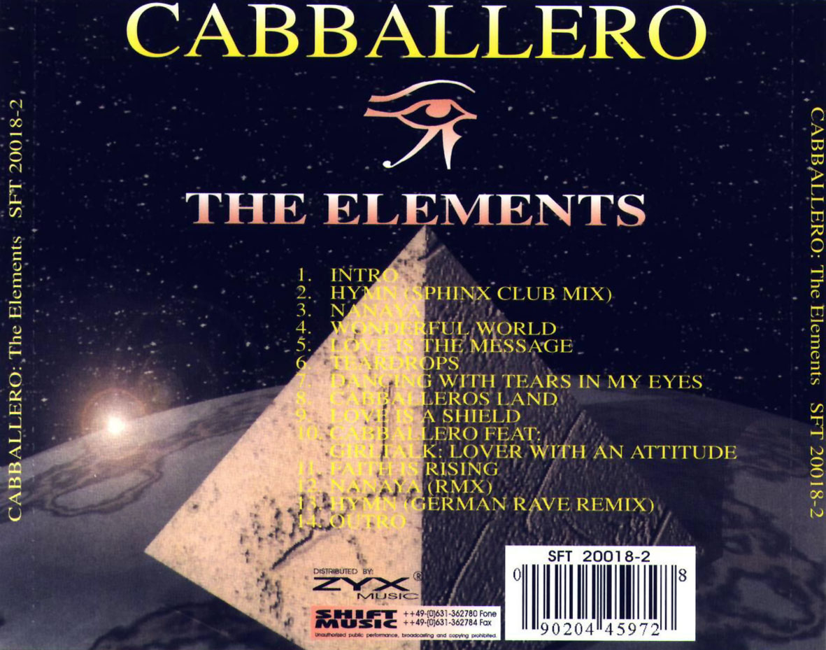Cartula Trasera de Cabballero - The Elements