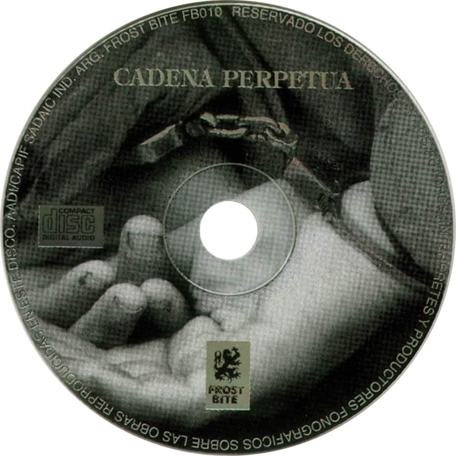Cartula Cd de Cadena Perpetua - Cadena Perpetua