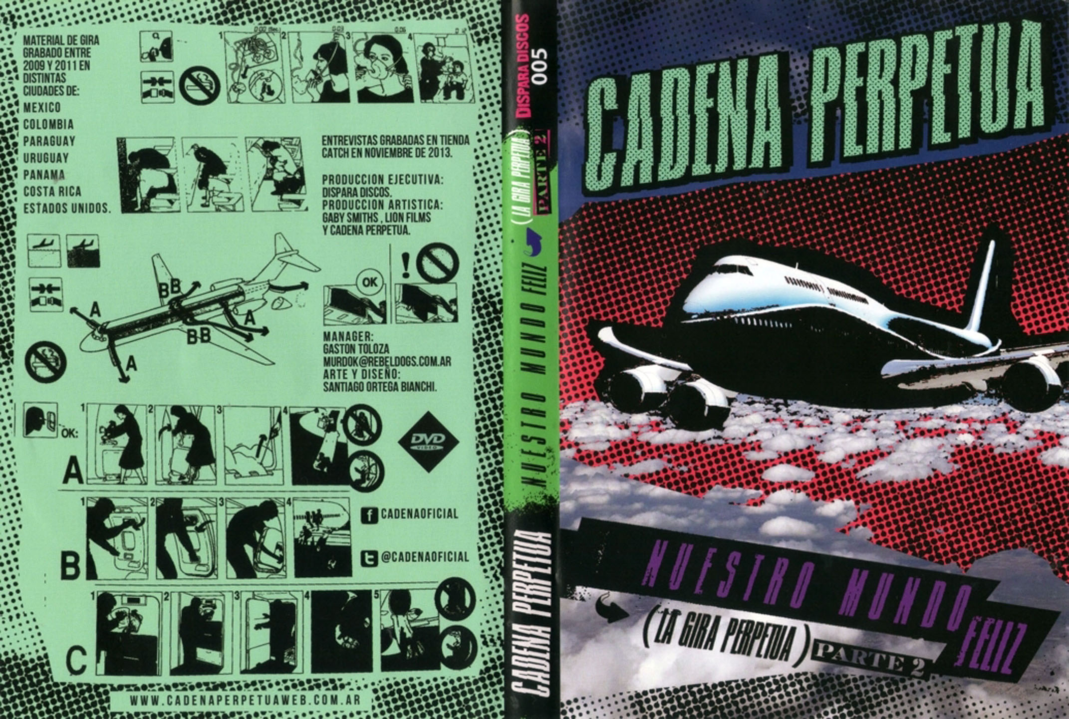 Cartula Caratula de Cadena Perpetua - Nuestro Mundo Feliz (La Gira Perpetua) (Parte 2) (Dvd)