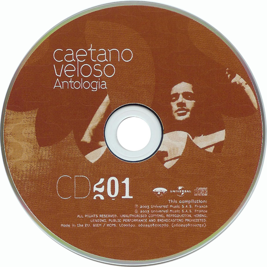 Cartula Cd1 de Caetano Veloso - Antologia 67/03