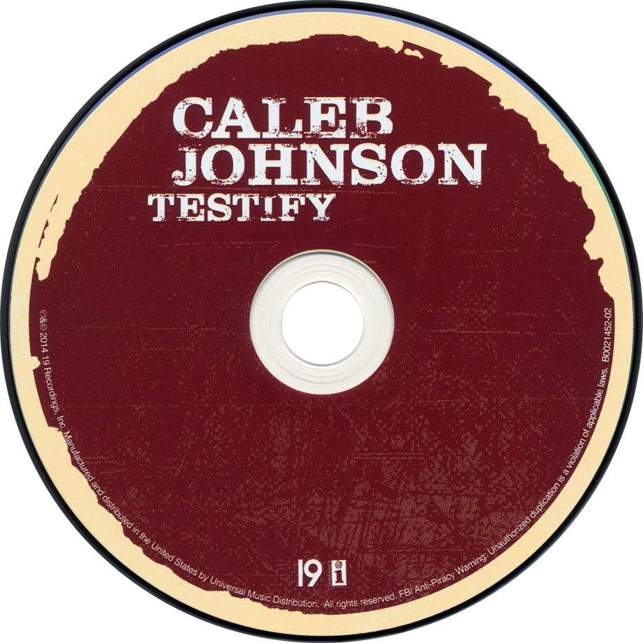 Cartula Cd de Caleb Johnson - Testify (Target Edition)