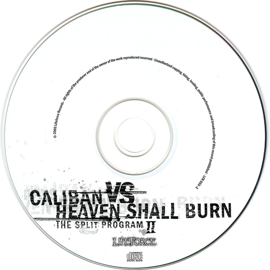 Cartula Cd de Caliban / Heaven Shall Burn - The Split Program II