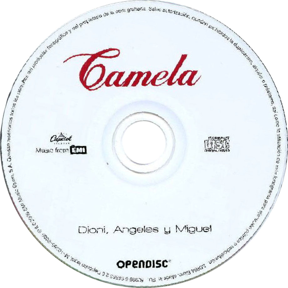 Cartula Cd de Camela - Dioni, Angeles Y Miguel