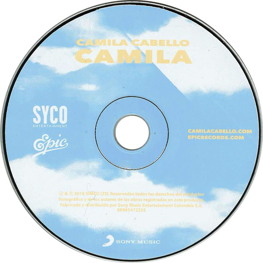Cartula Cd de Camila Cabello - Camila