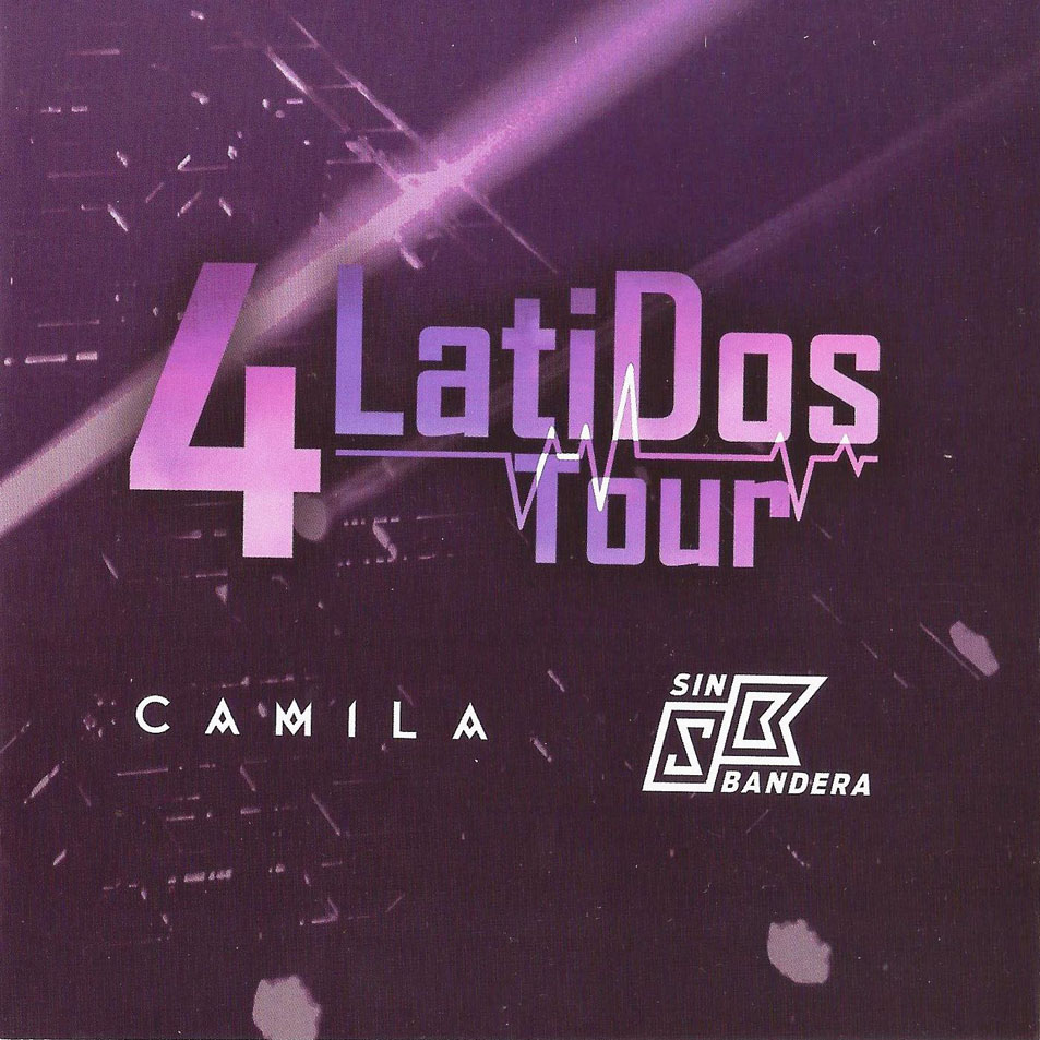 Cartula Interior Frontal de Camila & Sin Bandera - 4 Latidos Tour