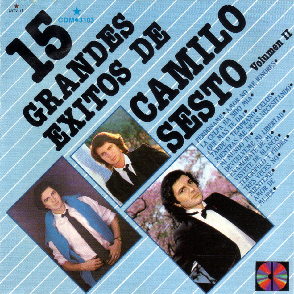 Cartula Frontal de Camilo Sesto - 15 Grandes Exitos De Camilo Sesto Volumen II