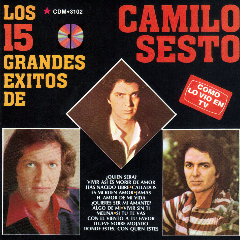 Cartula Frontal de Camilo Sesto - Los 15 Grandes Exitos De Camilo Sesto