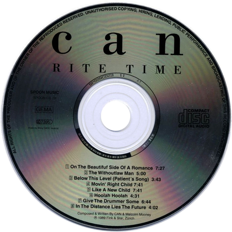 Cartula Cd de Can - Rite Time