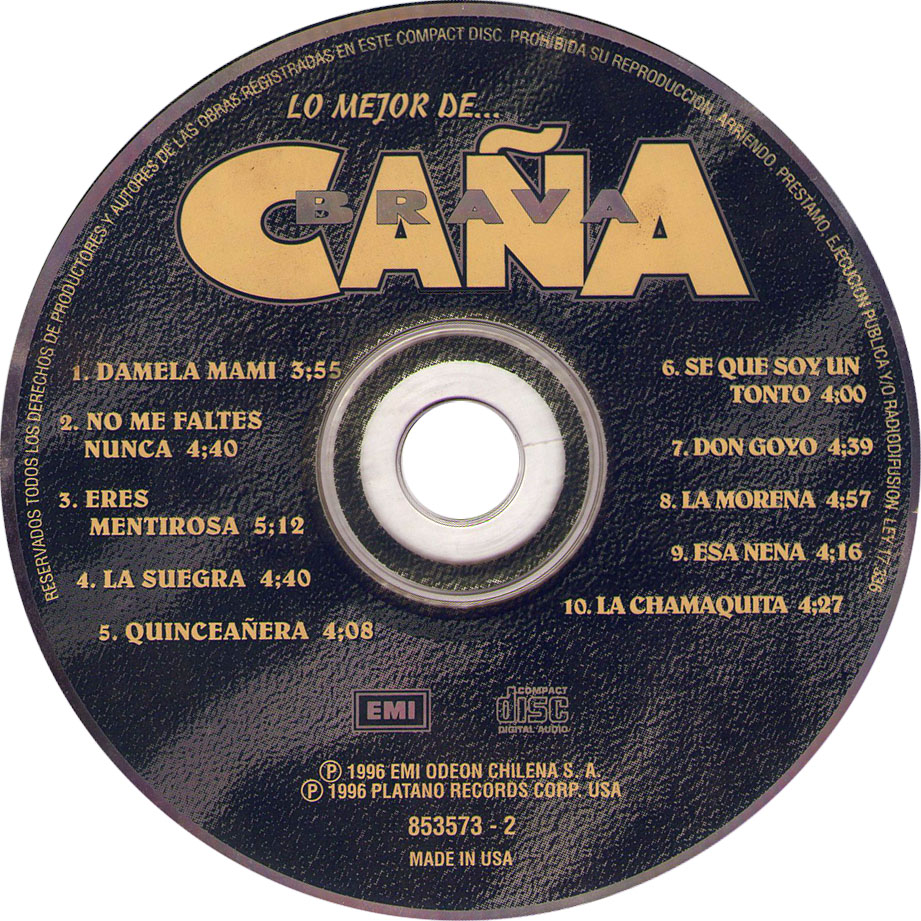 Cartula Cd de Caa Brava - Lo Mejor De... Caa Brava