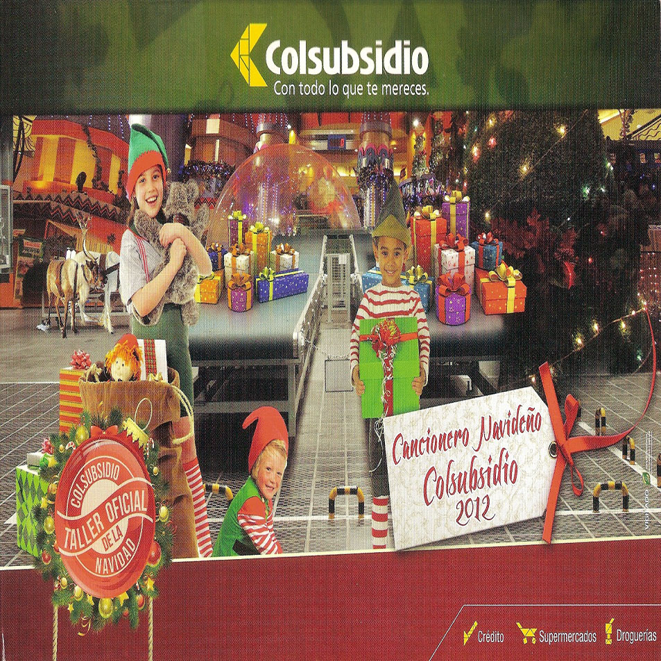 Cartula Frontal de Cancionero Navideo Colsubsidio 2012