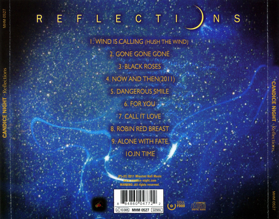 Carátula Trasera de Candice Night - Reflections - Portada