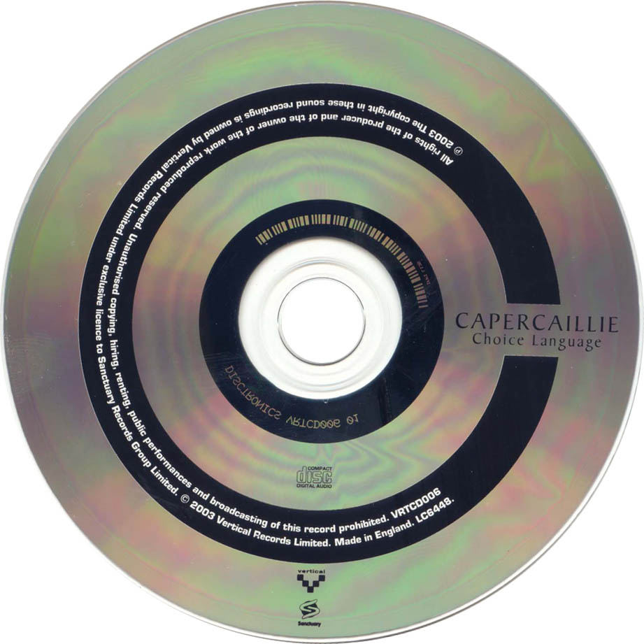 Cartula Cd de Capercaillie - Choice Language