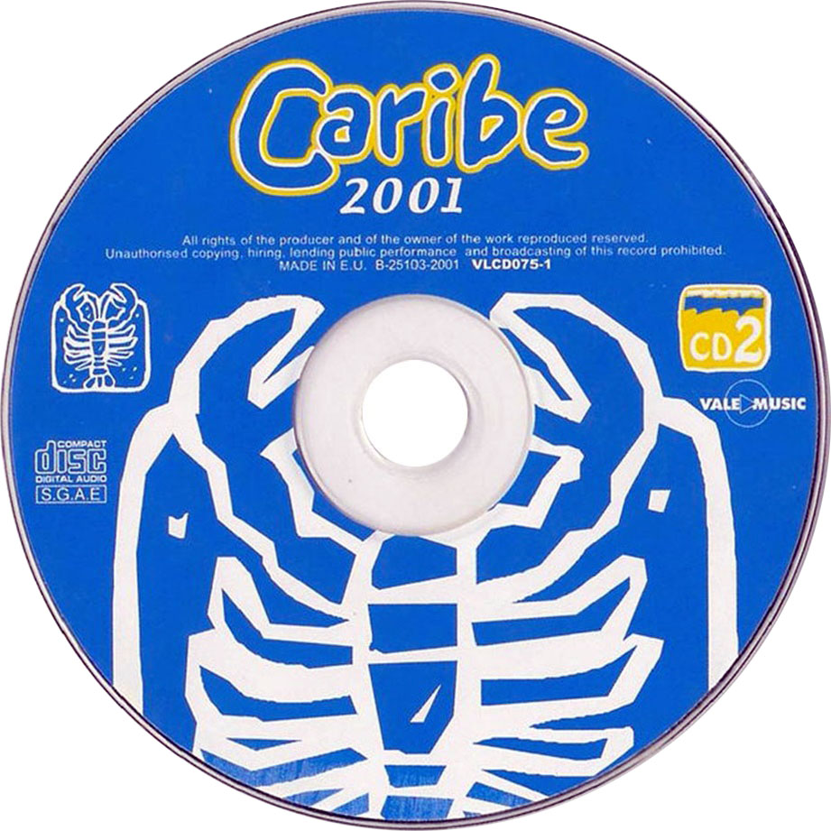 Cartula Cd2 de Caribe 2001 Cd 1 Y 2