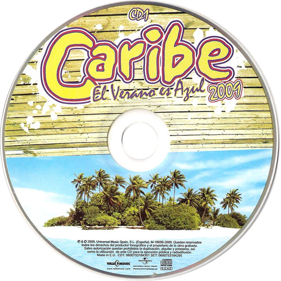 Cartula Cd1 de Caribe 2009: El Verano Es Azul