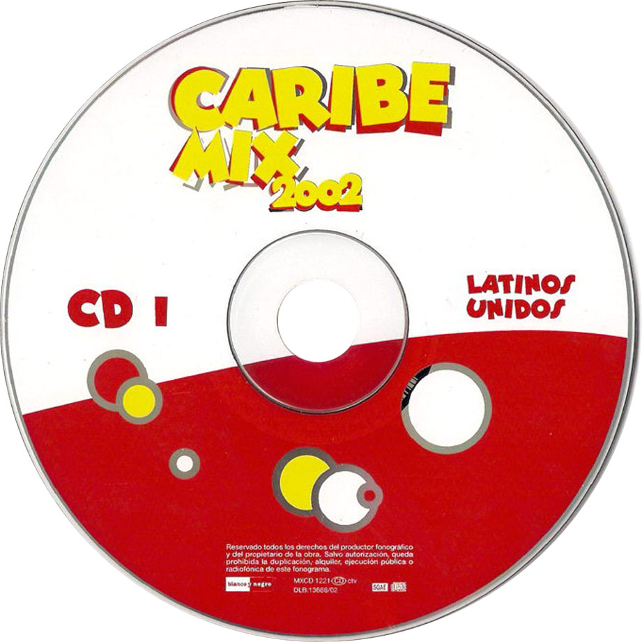 Cartula Cd de Caribe Mix 2002 Cd 1