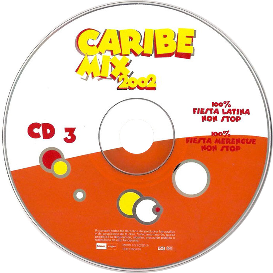 Cartula Cd de Caribe Mix 2002 Cd 3