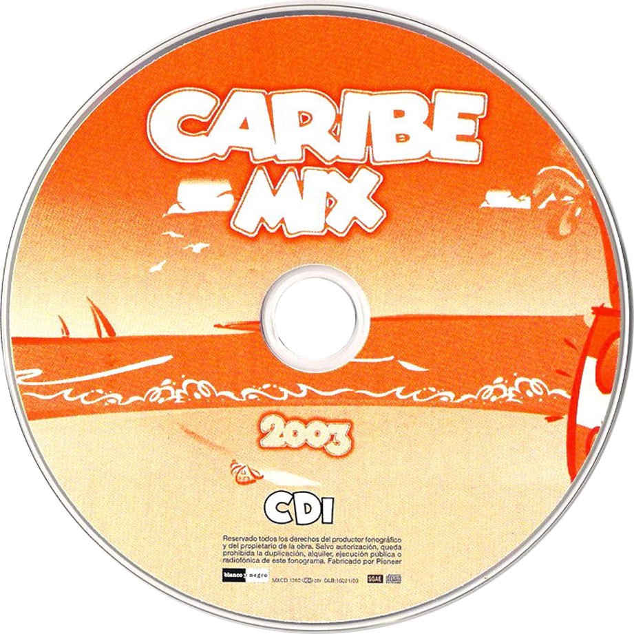 Cartula Cd1 de Caribe Mix 2003 Cd 1 Y 2