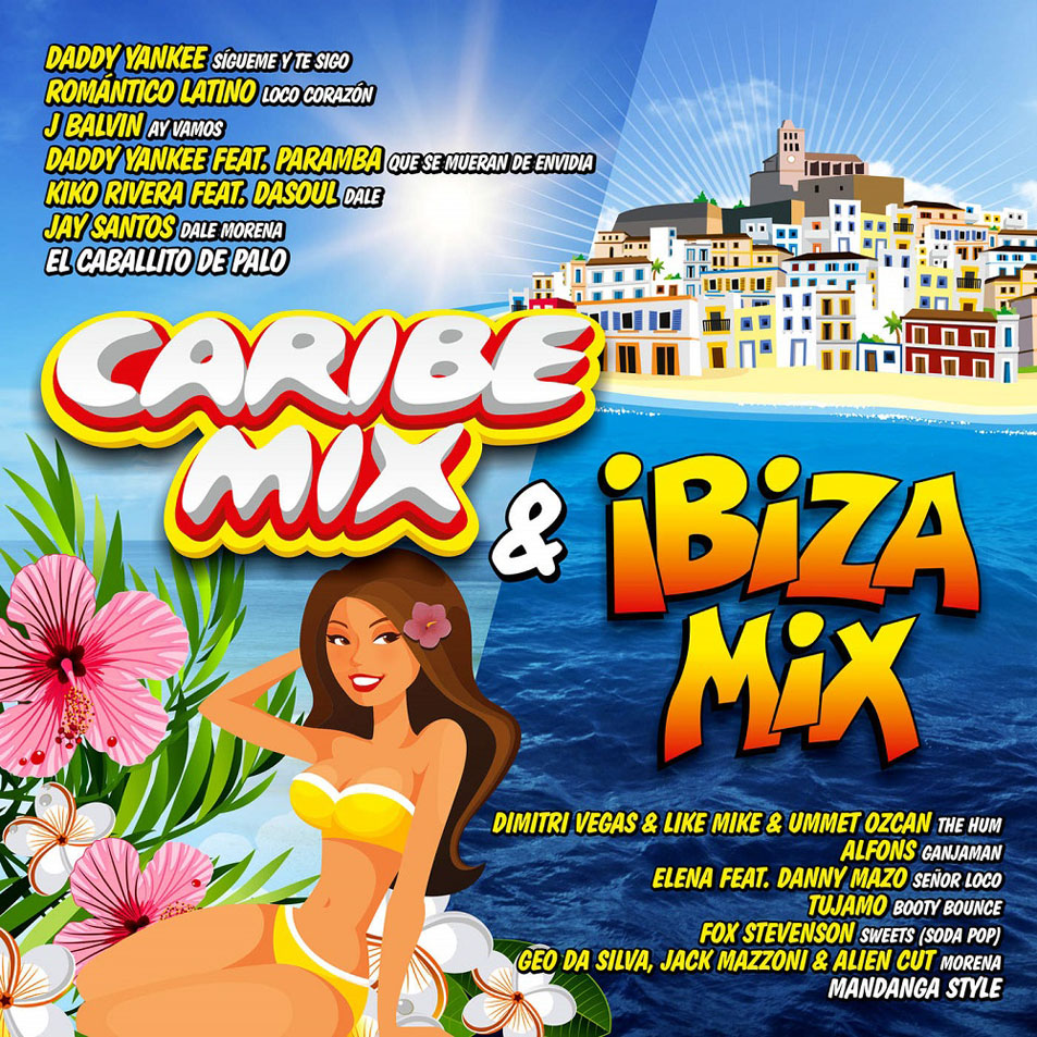 Cartula Frontal de Caribe Mix 2015 & Ibiza Mix 2015