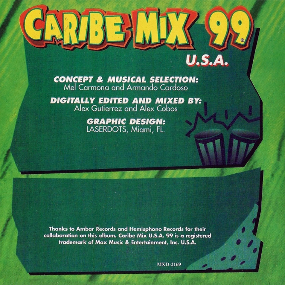 Cartula Interior Frontal de Caribe Mix U.s.a. 99