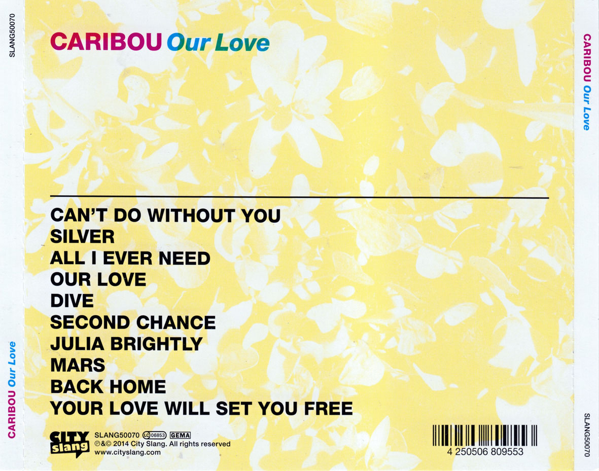 Cartula Trasera de Caribou - Our Love