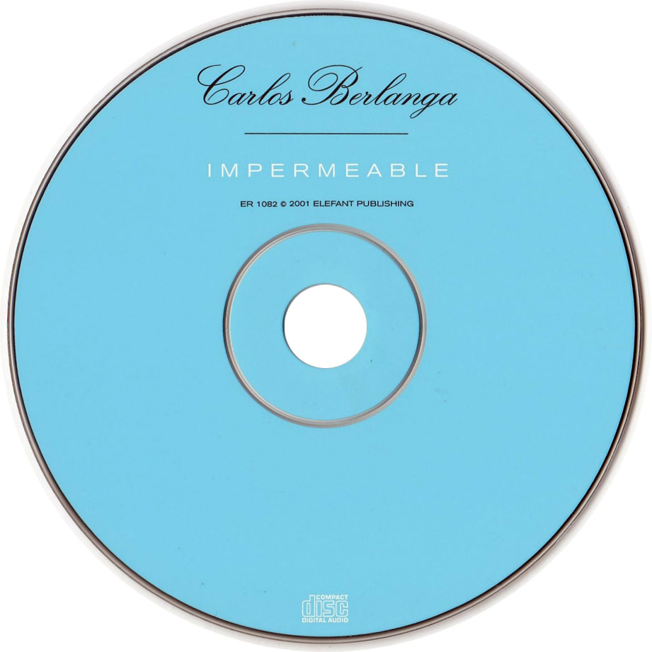 Cartula Cd de Carlos Berlanga - Impermeable