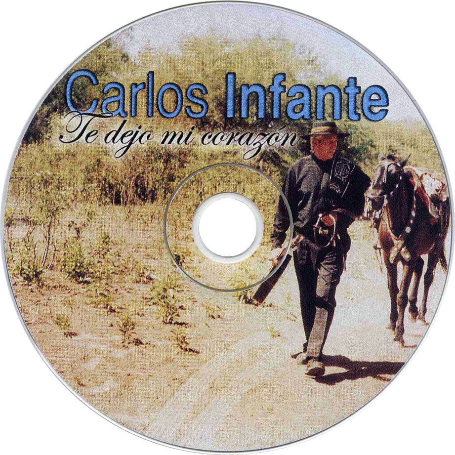 Cartula Cd de Carlos Infante - Te Dejo Mi Corazon
