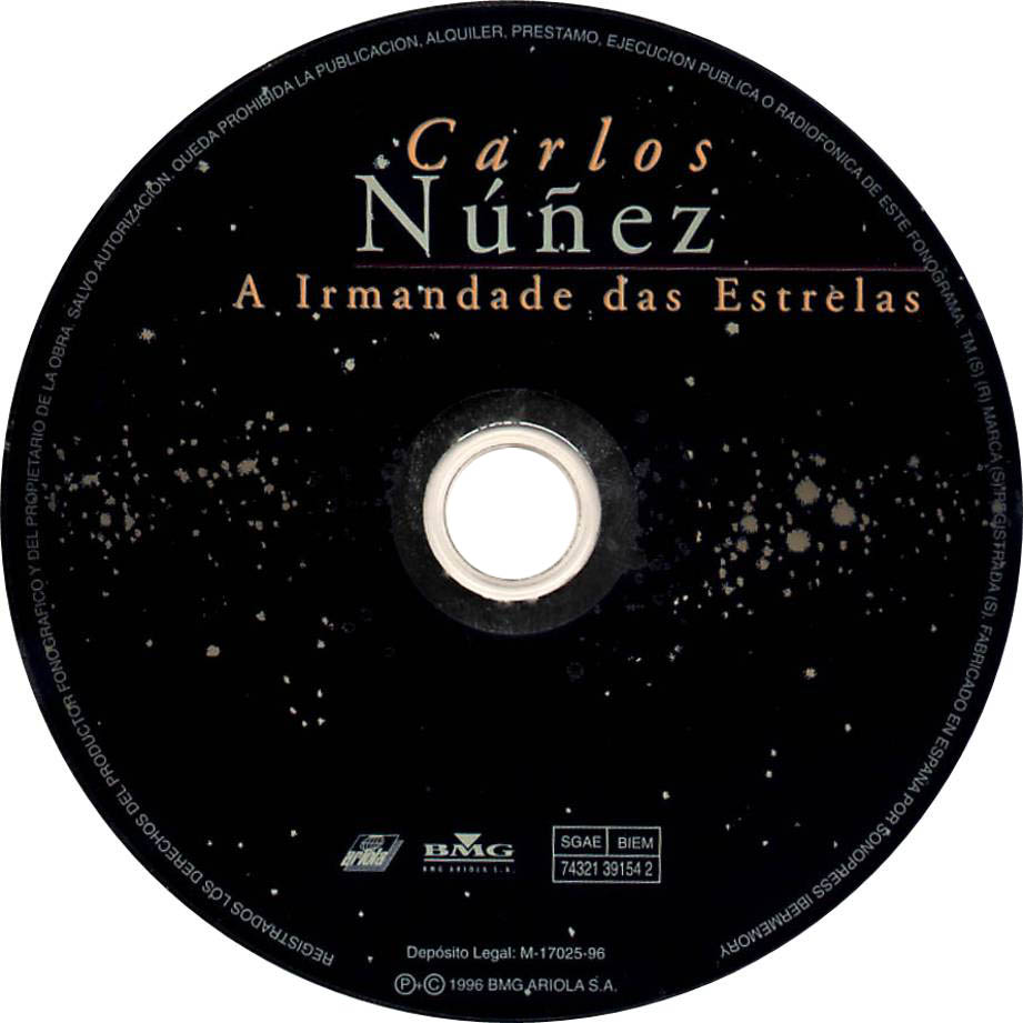 Cartula Cd de Carlos Nuez - A Irmandade Das Estrelas (La Hermandad De Las Estrellas)