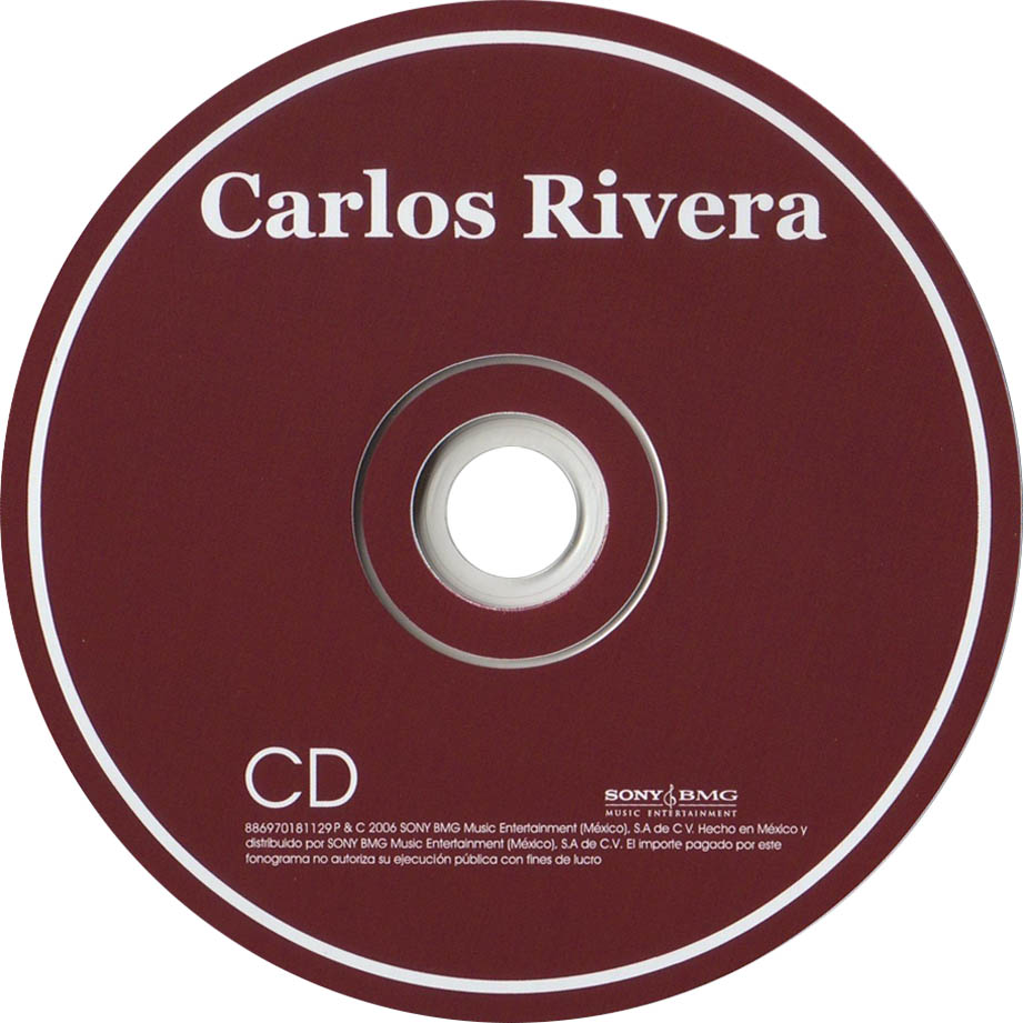 Cartula Cd de Carlos Rivera - Carlos Rivera