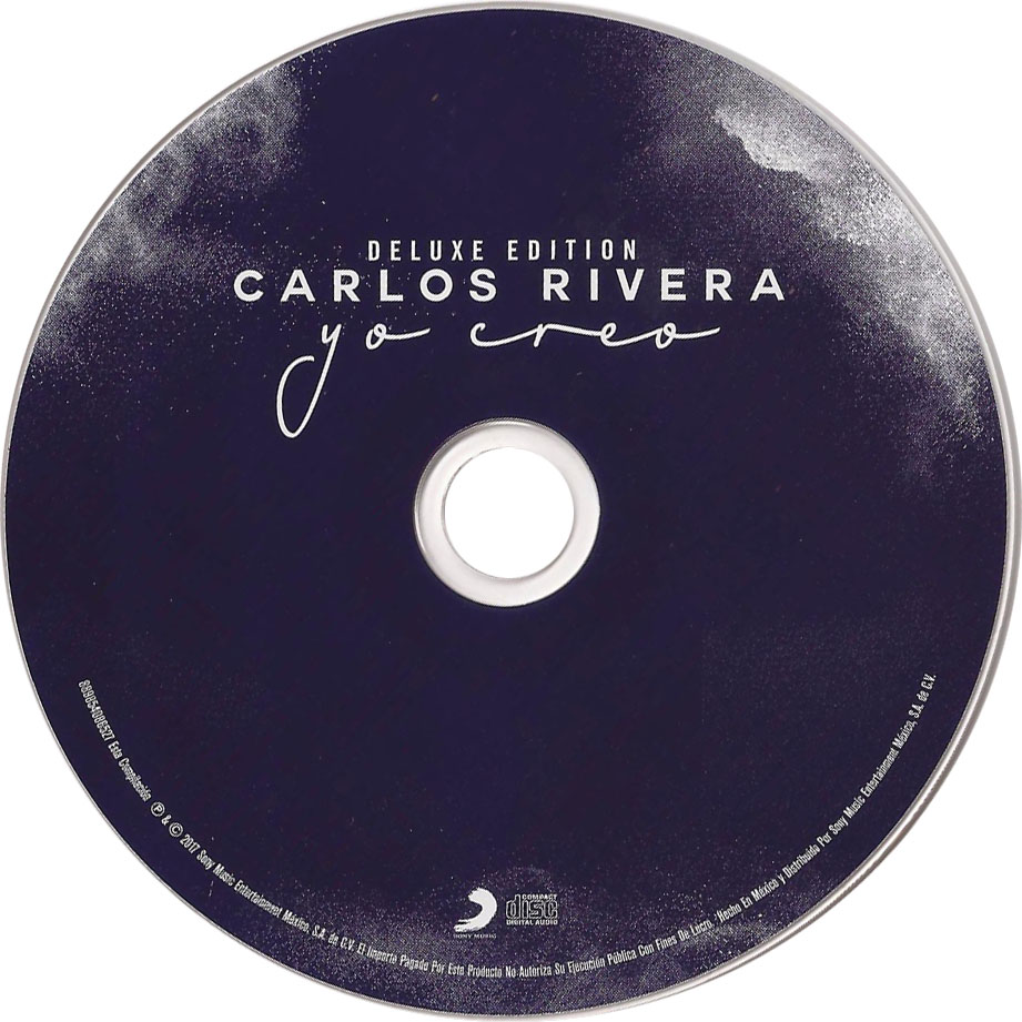 Cartula Cd de Carlos Rivera - Yo Creo (Deluxe Edition)