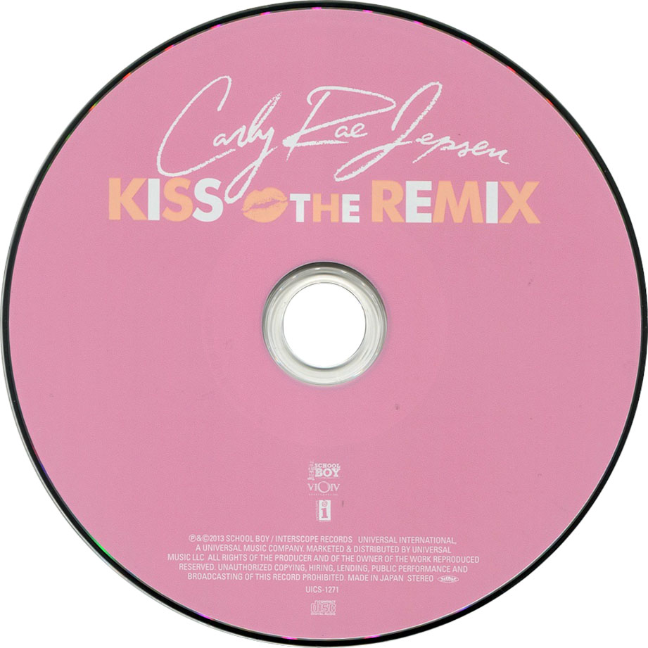 Cartula Cd de Carly Rae Jepsen - Kiss: The Remix