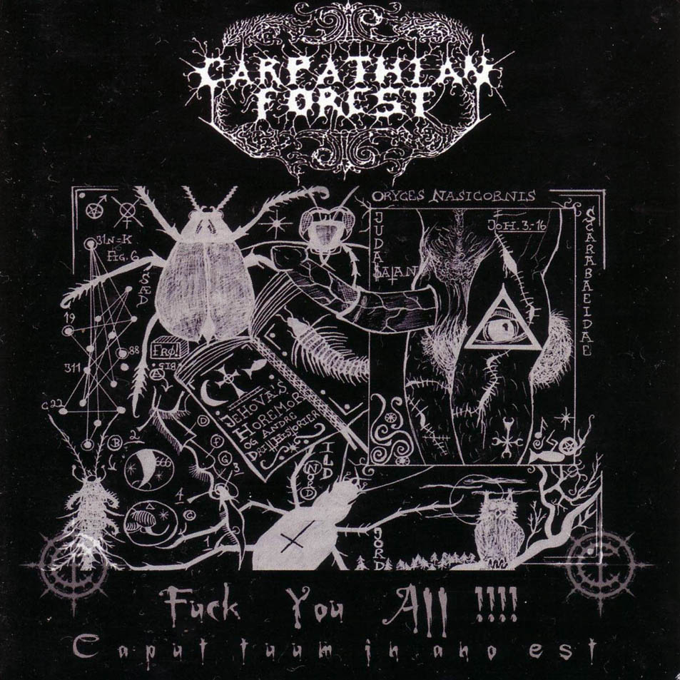 Cartula Frontal de Carpathian Forest - Fuck You All!!!!