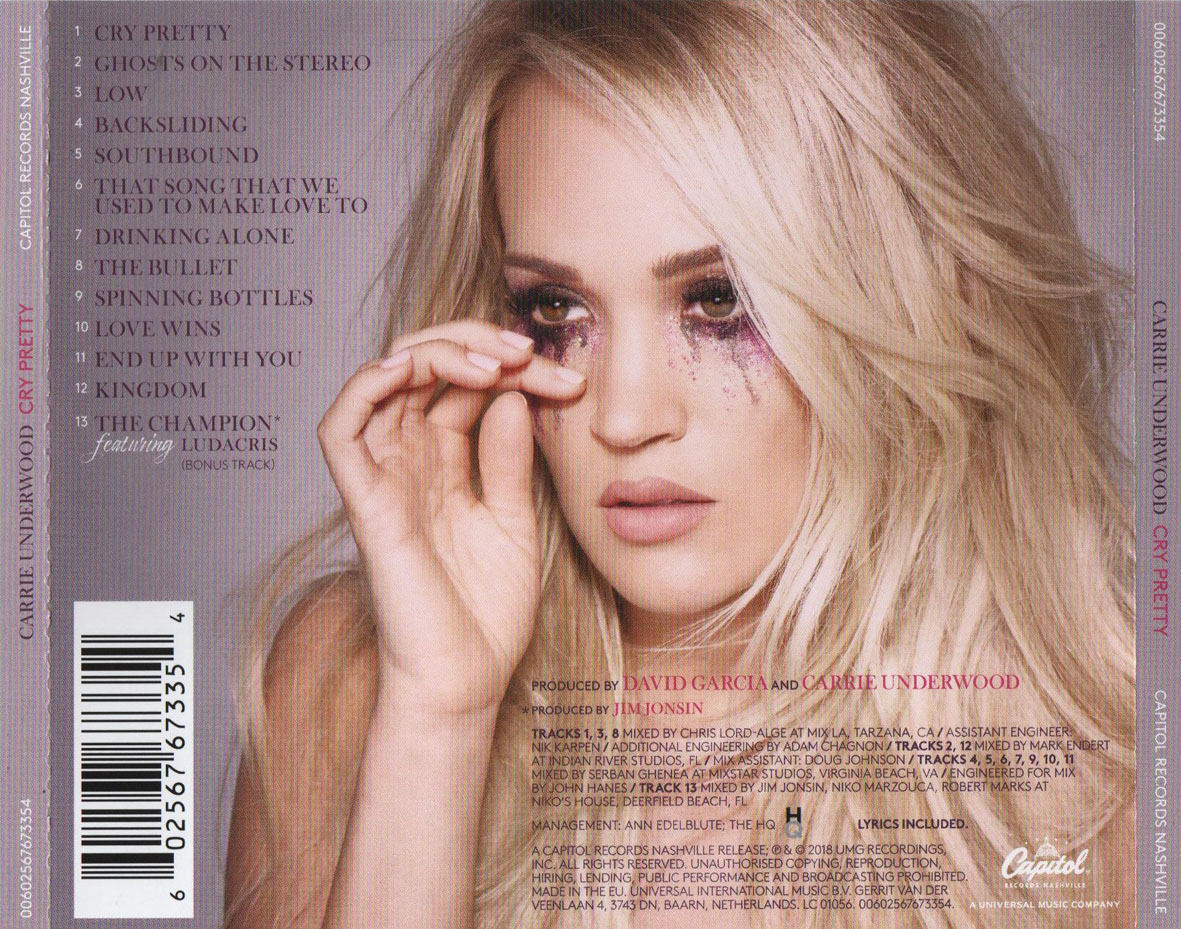 Cartula Trasera de Carrie Underwood - Cry Pretty