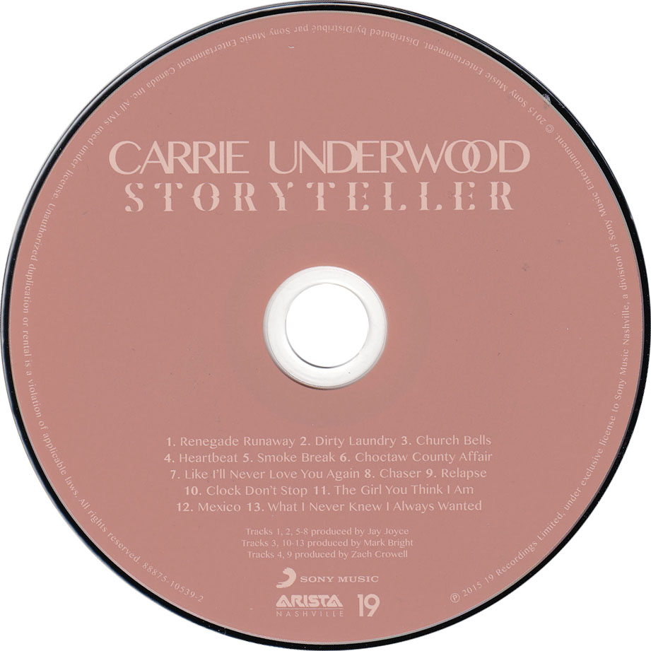 Cartula Cd de Carrie Underwood - Storyteller