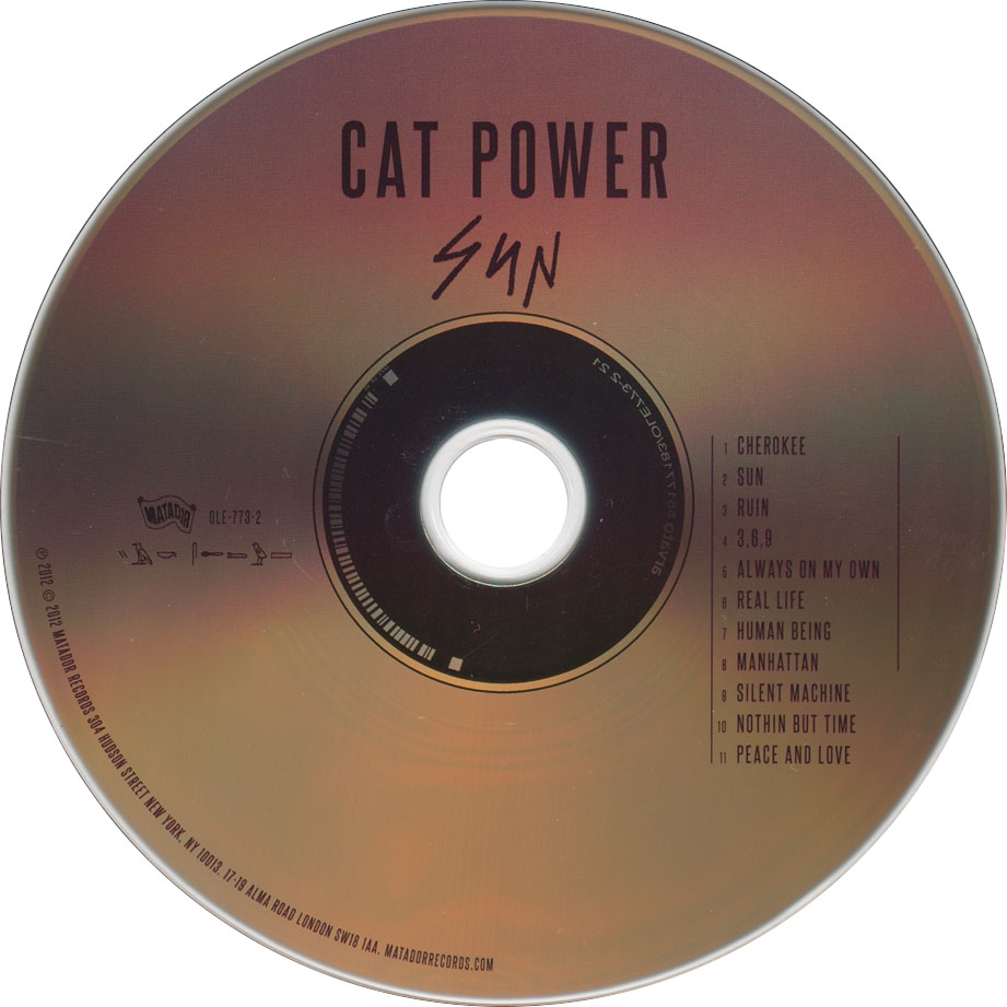 Cartula Cd de Cat Power - Sun