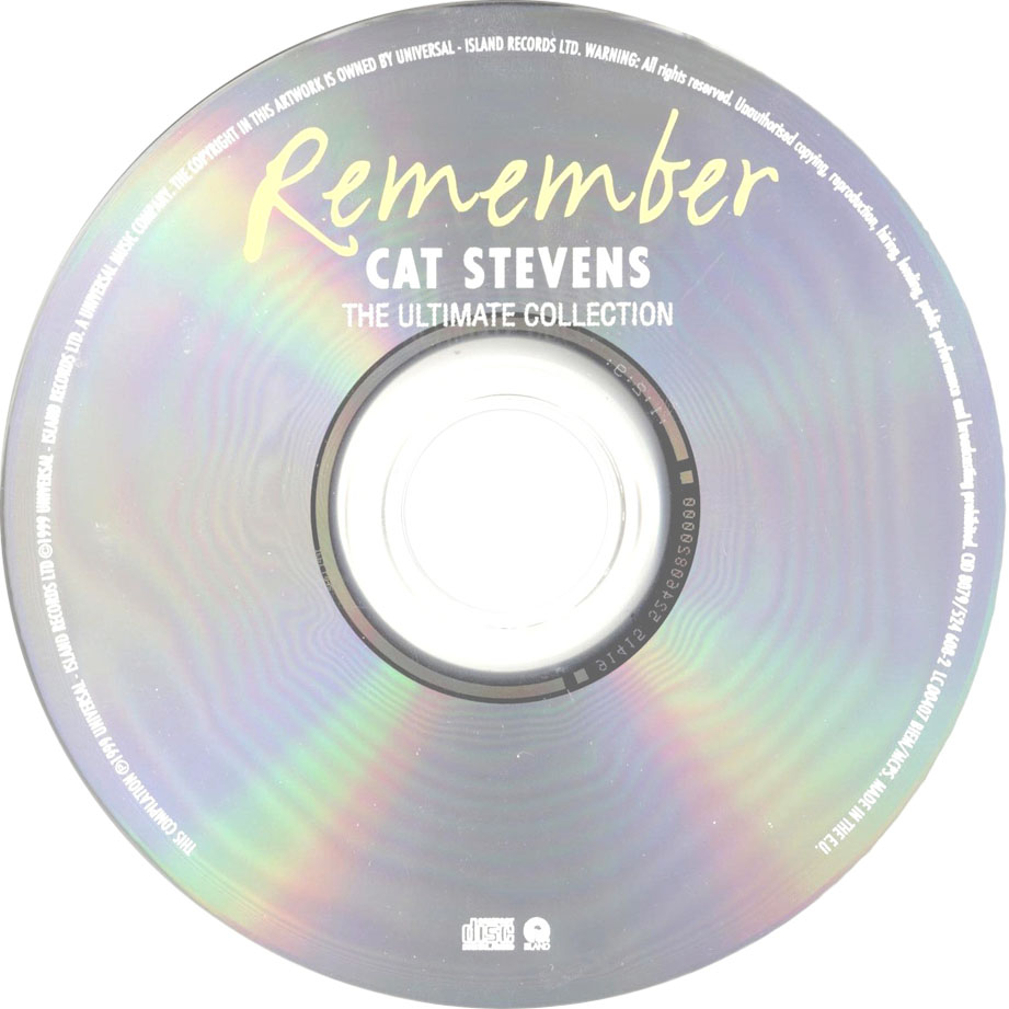 Car Tula Cd De Cat Stevens Remember The Ultimate Collection Portada Car Tula Cd De Cat Stevens Remember The Ultimate Collection Portada