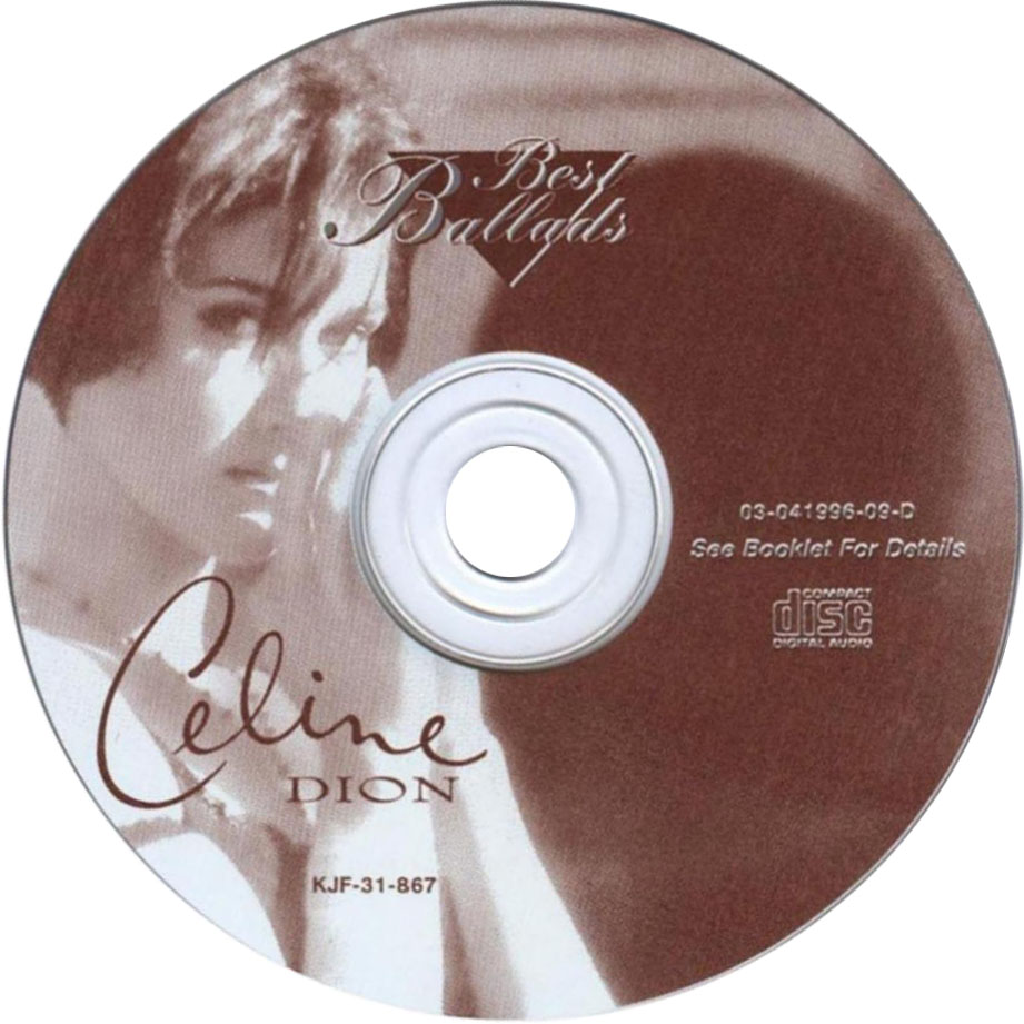 Cartula Cd de Celine Dion - Best Ballads