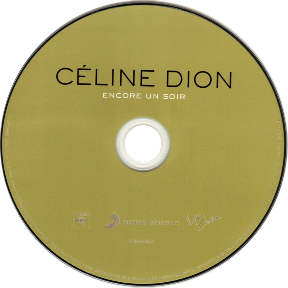 Cartula Cd de Celine Dion - Encore Un Soir