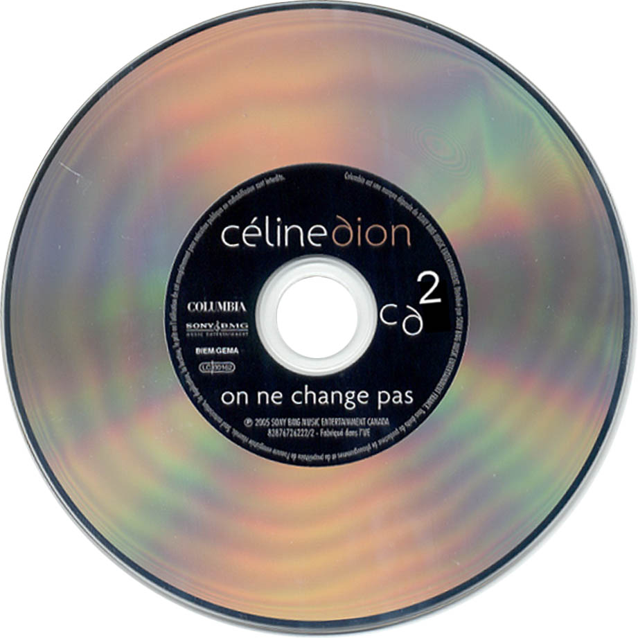Cartula Cd2 de Celine Dion - On Ne Change Pas