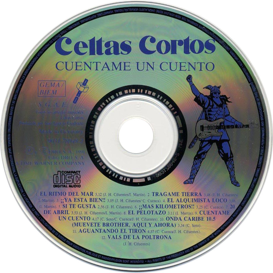 Cartula Cd de Celtas Cortos - Cuentame Un Cuento