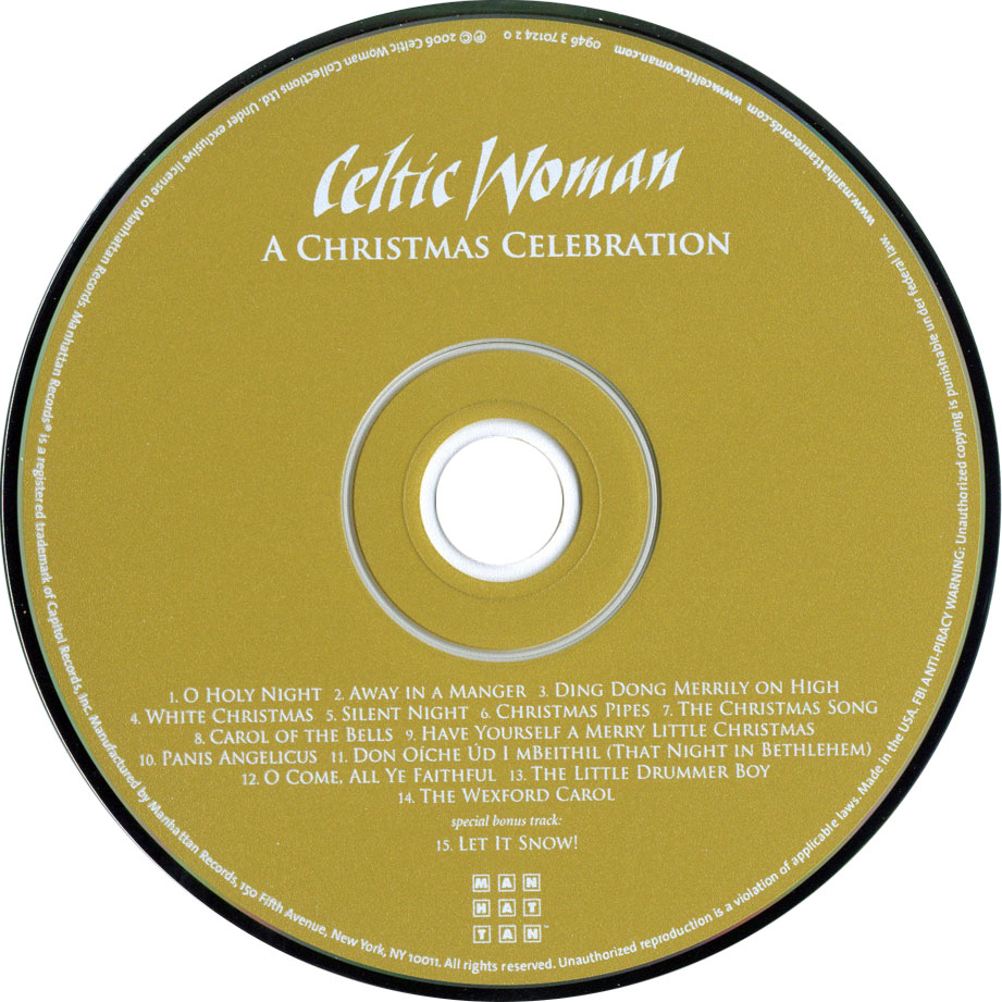 Cartula Cd de Celtic Woman - A Christmas Celebration